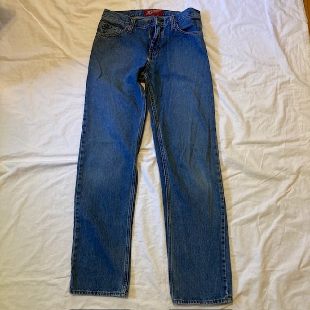 Arizona Men's Jeans, 28x30, relaxed fit, straight leg, dark wash